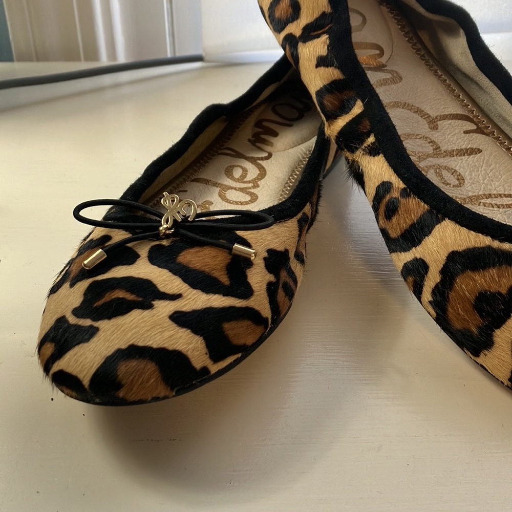 Sam Edelman Women Real Dyed Calf Fur Ballet Flats Sz US 7 - Picture 3 of 7